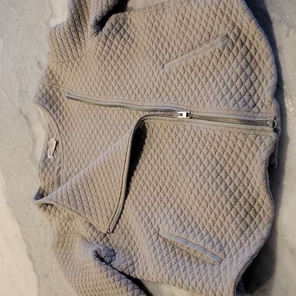 Club Monaco gray quilted jacket, fits like a M! - Picture 5 of 7